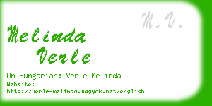 melinda verle business card